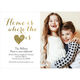 White and Gold Heart Photo Moving Announcements Image 4 of 6